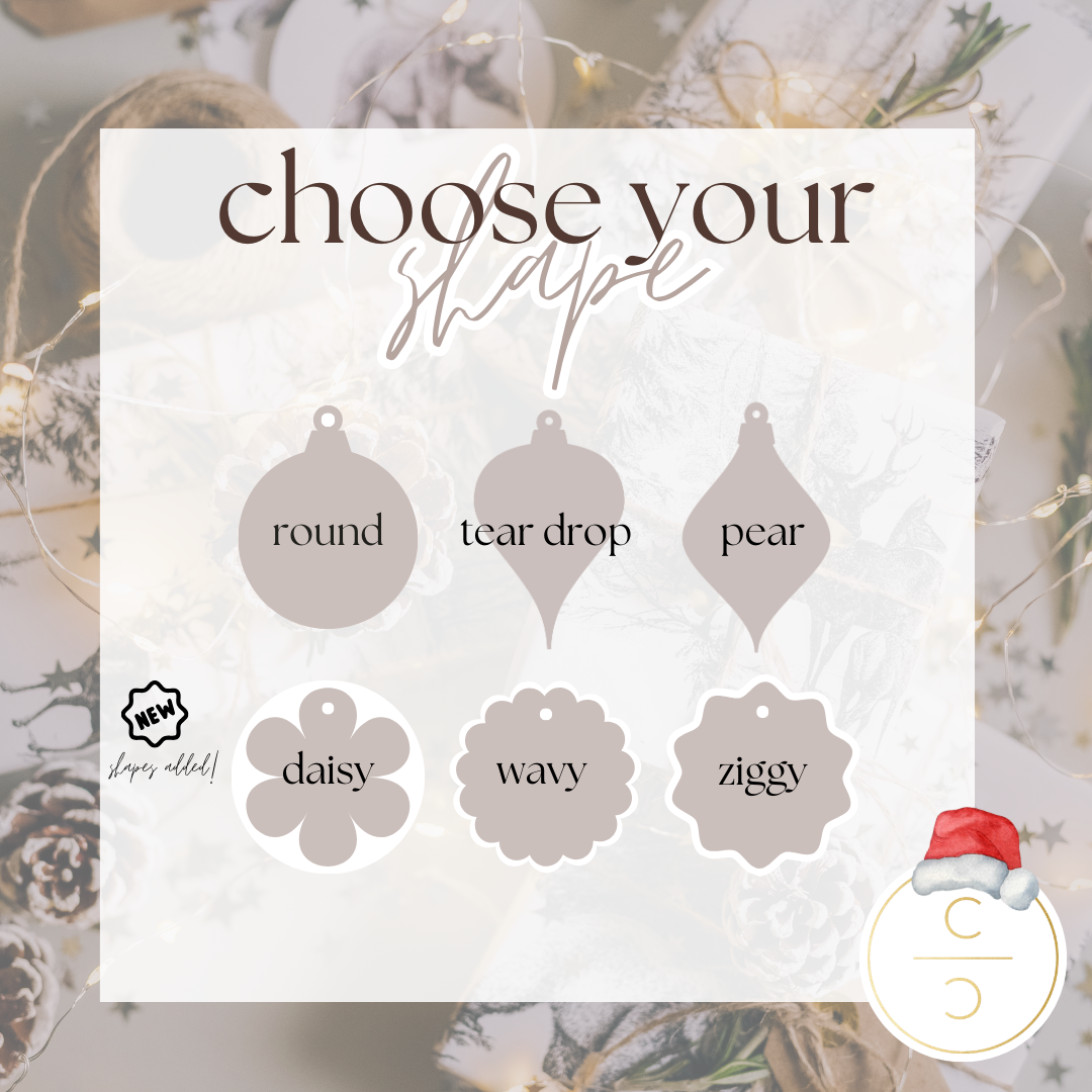 Blank deals christmas ornaments