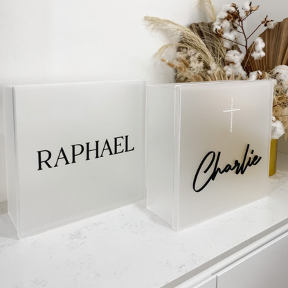 Wholesale | Square Christening Boxes 4.5mm