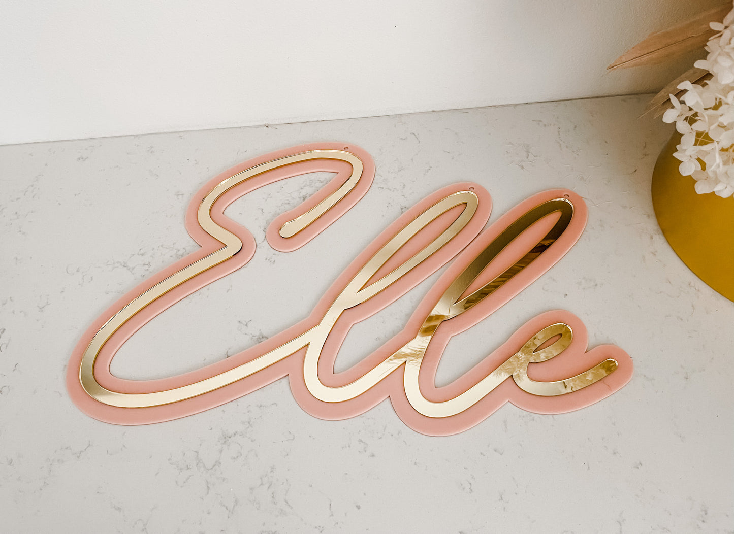 Double Layer Acrylic Name Plaque